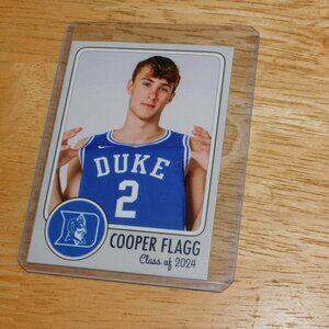 Cooper Flagg rookie basketball trading card - Duke Blue Devils